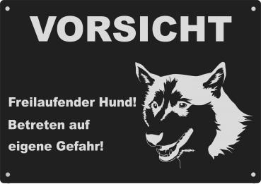 Husky | Aluminium Warnschild